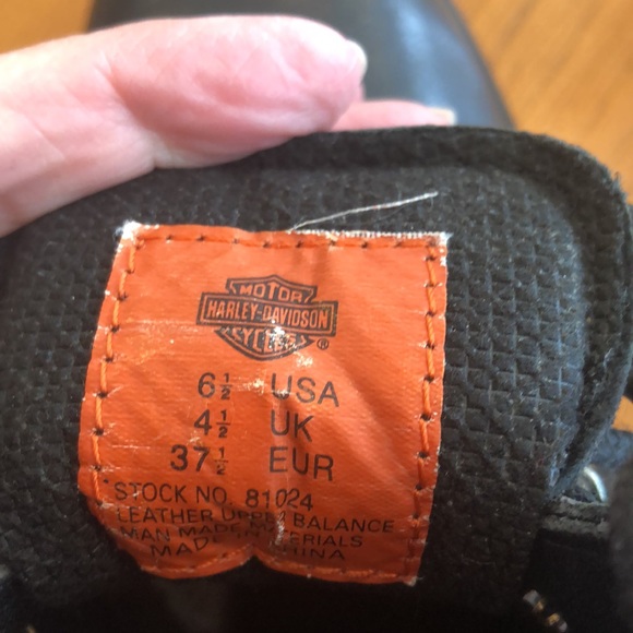EUC Womens Harley Davidson boots size 6 1/2 - Picture 5 of 7